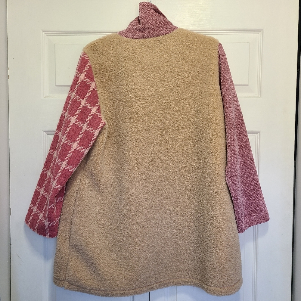 Coldwater Creek Patchwork Hearts Soft Artists Won… - image 2